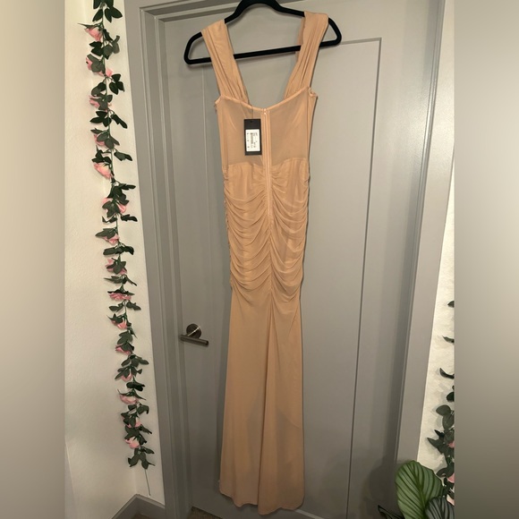 NWT Prom / Formal Dress | Taupe | Large - Picture 7 of 9